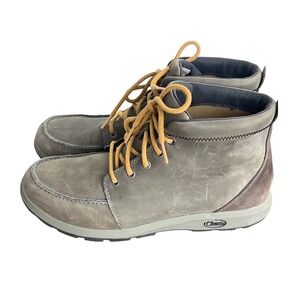 Chaco Barbary Mens Brown Leather Suede Moc Toe Lace Up Ankle Boots Sz 9